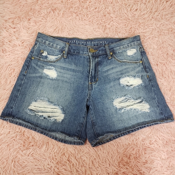 Articles of Society distressed denim shorts sz 25 - Picture 1 of 6